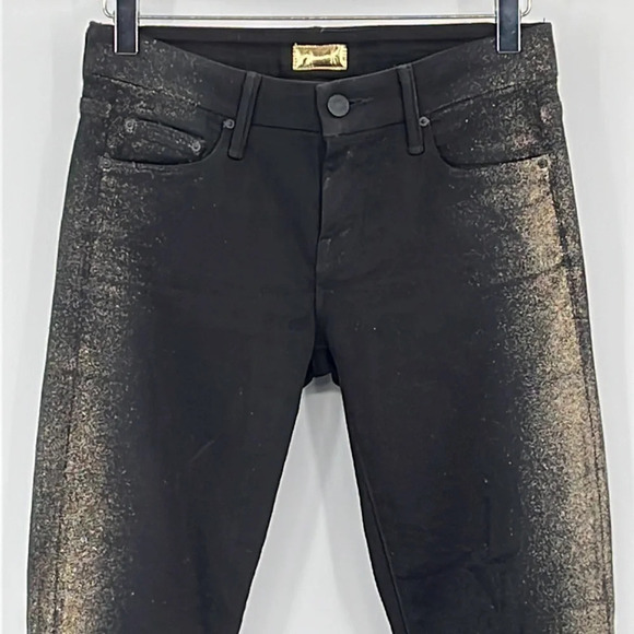 Mother The Looker in All That Glitters is Gold Skinny Jeans - Size 25 - Picture 5 of 12